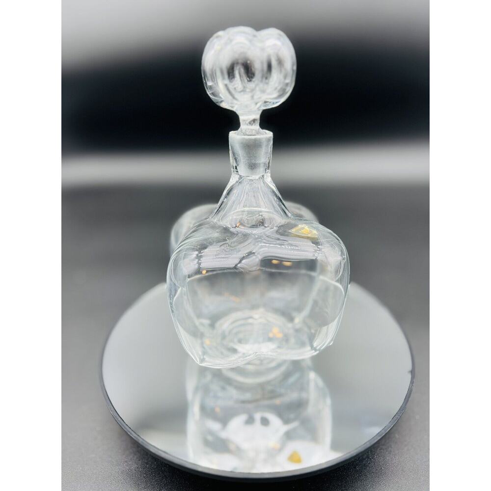Vintage Orrefors Blown Glass Bottle Decanter Stopper Shape Liquor Barware 7”